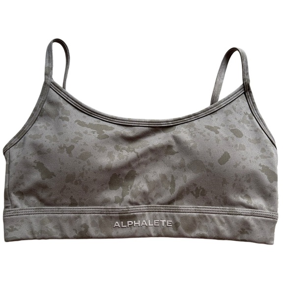 Alphalete Brown Pebble Print Surface Limitless Sports Bra Size Small - Picture 2 of 4